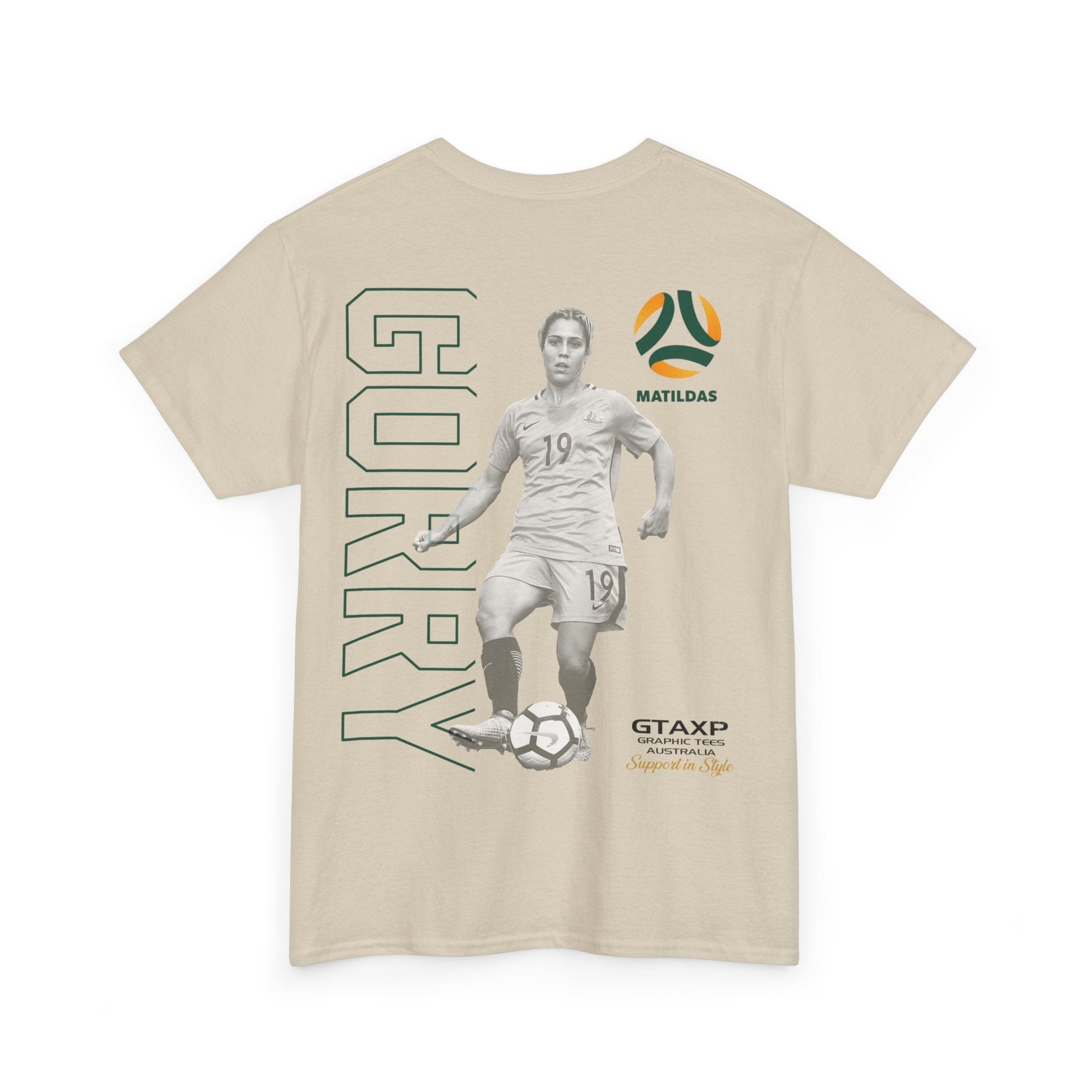 Katrina Gorry Matildas Duo Graphic Tee Graphic Tees Australia Graphic T-Shirt Australia -  Cool Graphic T-Shirts Online -  Katrina Gorry Matildas Duo T-Shirt | Matildas Australia Merchandise