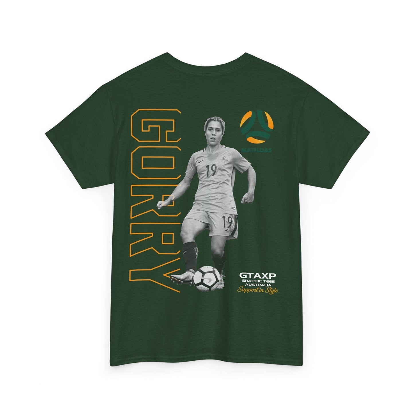 Katrina Gorry Matildas Duo Graphic Tee Graphic Tees Australia Graphic T-Shirt Australia -  Cool Graphic T-Shirts Online -  Katrina Gorry Matildas Duo T-Shirt | Matildas Australia Merchandise