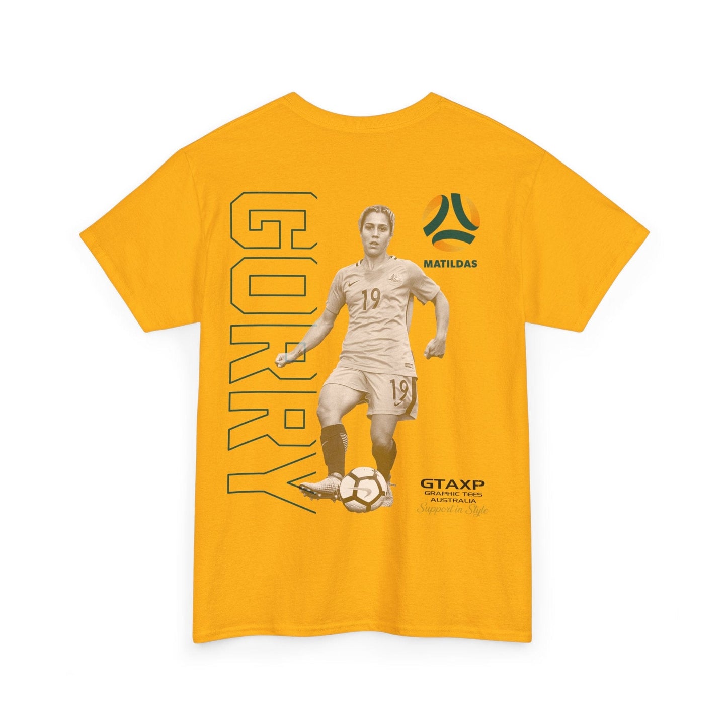 Katrina Gorry Matildas Duo Graphic Tee Graphic Tees Australia Graphic T-Shirt Australia -  Cool Graphic T-Shirts Online -  Katrina Gorry Matildas Duo T-Shirt | Matildas Australia Merchandise