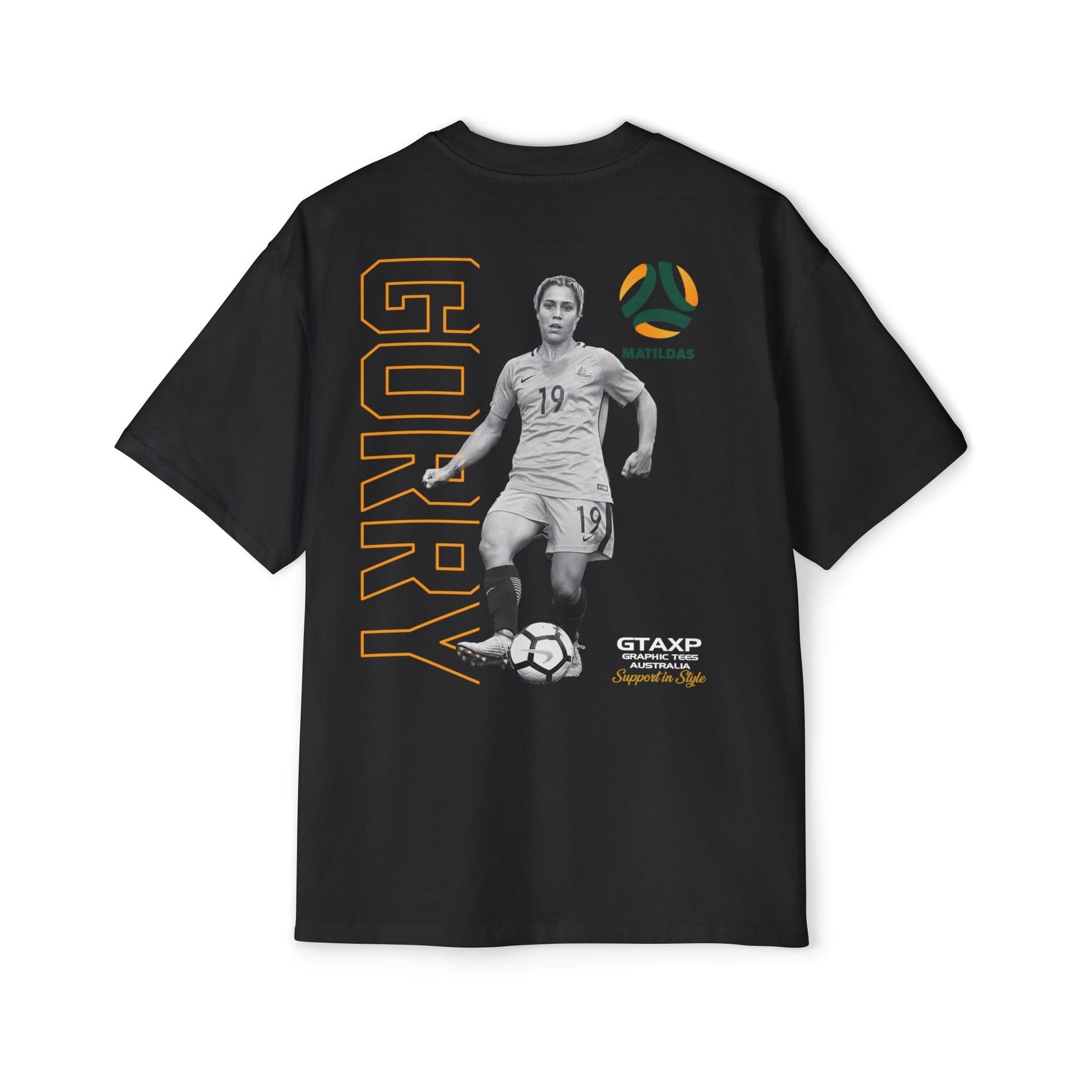 Katrina Gorry Matildas Duo Oversized Tee Graphic Tees Australia Graphic T-Shirt Australia -  Cool Graphic T-Shirts Online -  Katrina Gorry Matildas Duo Oversized Tee | Matildas Graphic T-Shirt