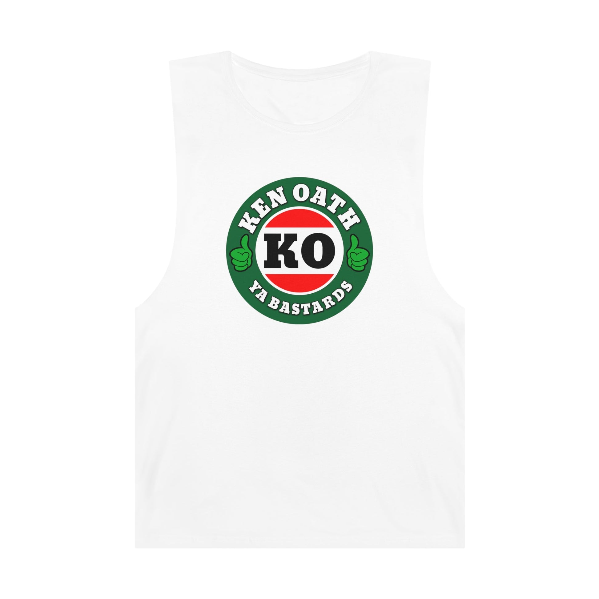 Ken Oath Ya Bastards Tank Top Graphic Tees Australia Graphic T-Shirt Australia -  Cool Graphic T-Shirts Online -  Ken Oath Ya Bastards Tank Top | Funny Aussie Tank Tops 