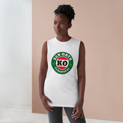 Ken Oath Ya Bastards Tank Top Graphic Tees Australia Graphic T-Shirt Australia -  Cool Graphic T-Shirts Online -  Ken Oath Ya Bastards Tank Top | Funny Aussie Tank Tops 