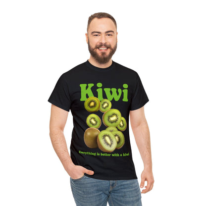 Kiwi Fruit Graphic Tee Graphic Tees Australia Black / S Graphic T-Shirt Australia -  Cool Graphic T-Shirts Online -  Kiwi Fruit T-Shirt | Cool Graphic T-Shirts Online Australia