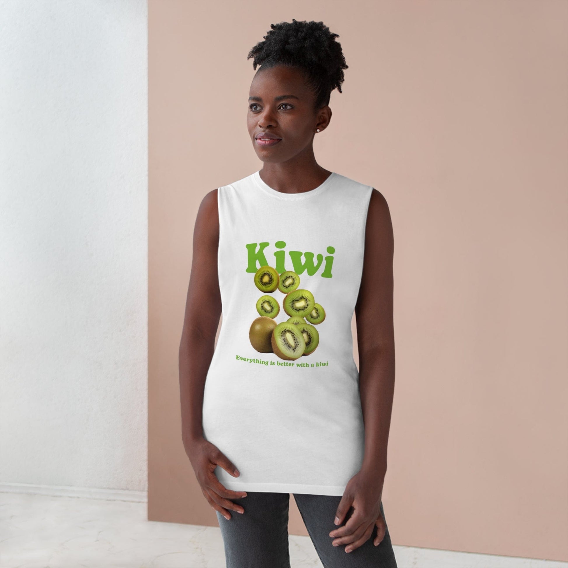 Kiwi Fruit Tank Top Graphic Tees Australia Graphic T-Shirt Australia -  Cool Graphic T-Shirts Online -  Kiwi Fruit Tank Top | Cool Tank Tops & Singlets Online Australia