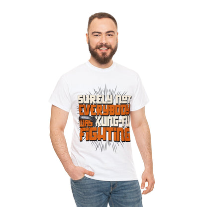 Kung Fu Fighting Graphic Tee Graphic Tees Australia White / S Graphic T-Shirt Australia -  Cool Graphic T-Shirts Online -  Kung Fu Fighting T-Shirt | Funny T-Shirts Australia