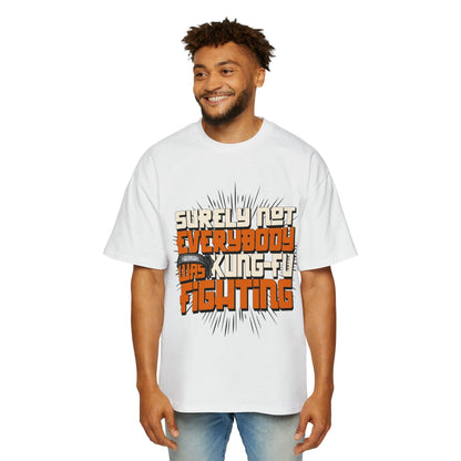 Kung Fu Fighting Oversized Tee Graphic Tees Australia White / S Graphic T-Shirt Australia -  Cool Graphic T-Shirts Online -  Kung Fu Fighting Oversized Tee | Vintage Oversize T-Shirts Au