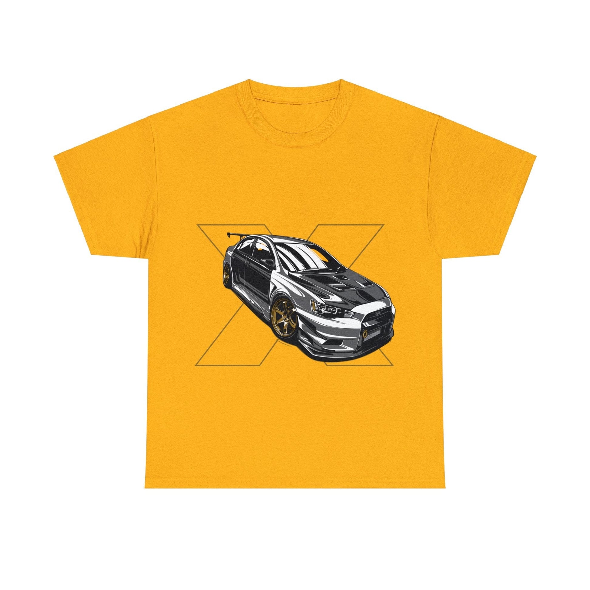 Lancer EVO X JDM Graphic Tee Graphic Tees Australia Gold / S Graphic T-Shirt Australia -  Cool Graphic T-Shirts Online -  Lancer EVO X JDM T-Shirt | JDM Racewear Australia