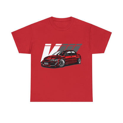 Lancer Evolution VIII JDM Graphic Tee Graphic Tees Australia Red / S Graphic T-Shirt Australia -  Cool Graphic T-Shirts Online -  Lancer EVO III JDM T-Shirt | JDM Racewear Australia