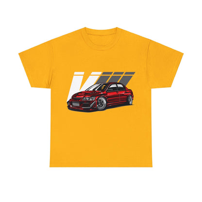 Lancer Evolution VIII JDM Graphic Tee Graphic Tees Australia Gold / S Graphic T-Shirt Australia -  Cool Graphic T-Shirts Online -  Lancer EVO III JDM T-Shirt | JDM Racewear Australia