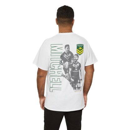 Latrell Mitchell Kangaroos TShirt Printify White / S Graphic T-Shirt Australia -  Cool Graphic T-Shirts Online - 