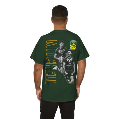 Latrell Mitchell Kangaroos TShirt Printify Forest Green / S Graphic T-Shirt Australia -  Cool Graphic T-Shirts Online - 