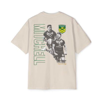 Latrell Mitchell Kangaroos Oversized Tee Printify Graphic T-Shirt Australia -  Cool Graphic T-Shirts Online - 