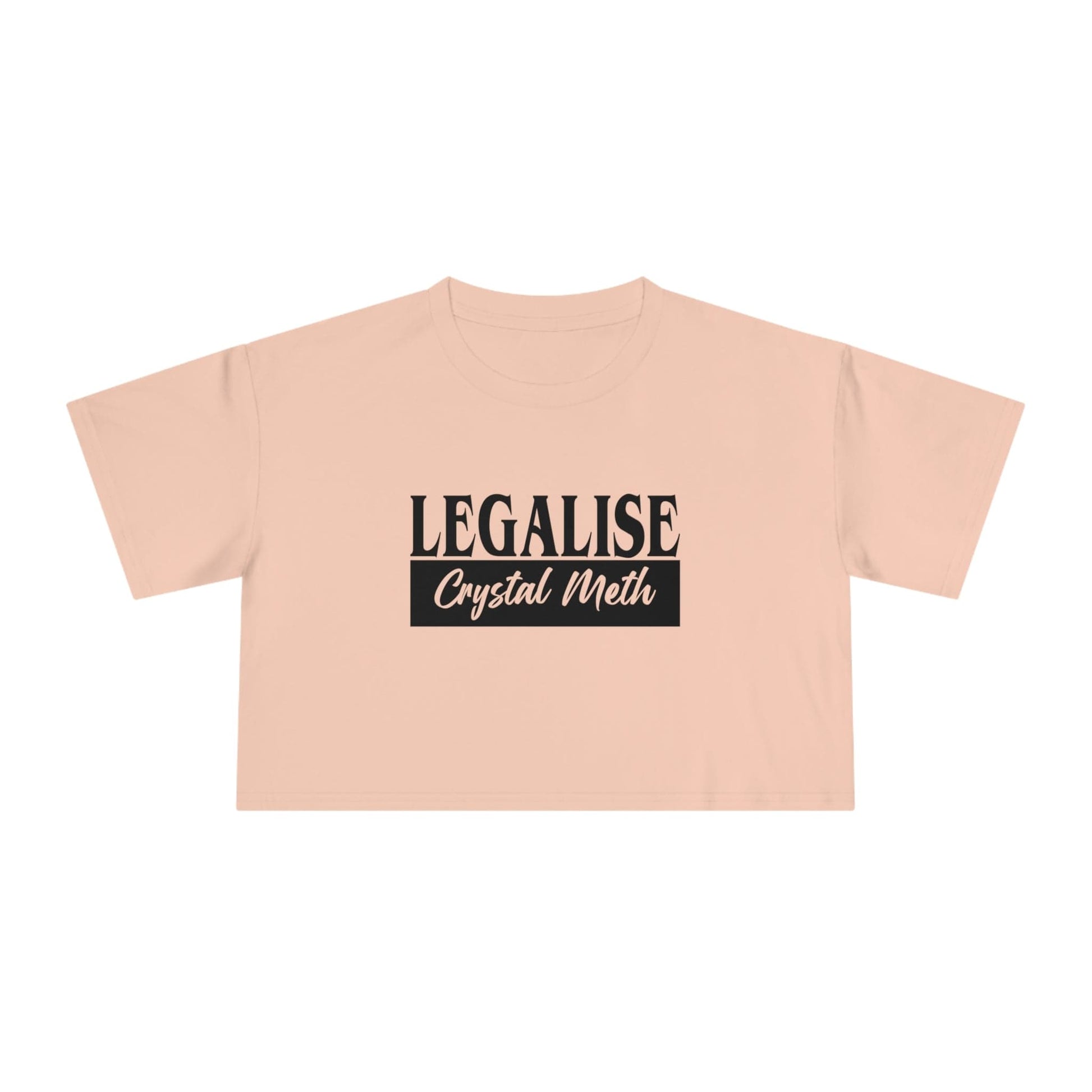 Legalise Crystal Meth Crop Tee Graphic Tees Australia Graphic T-Shirt Australia -  Cool Graphic T-Shirts Online -  Legalise Crystal Meth Crop Tee | Offensive Womens T-Shirts