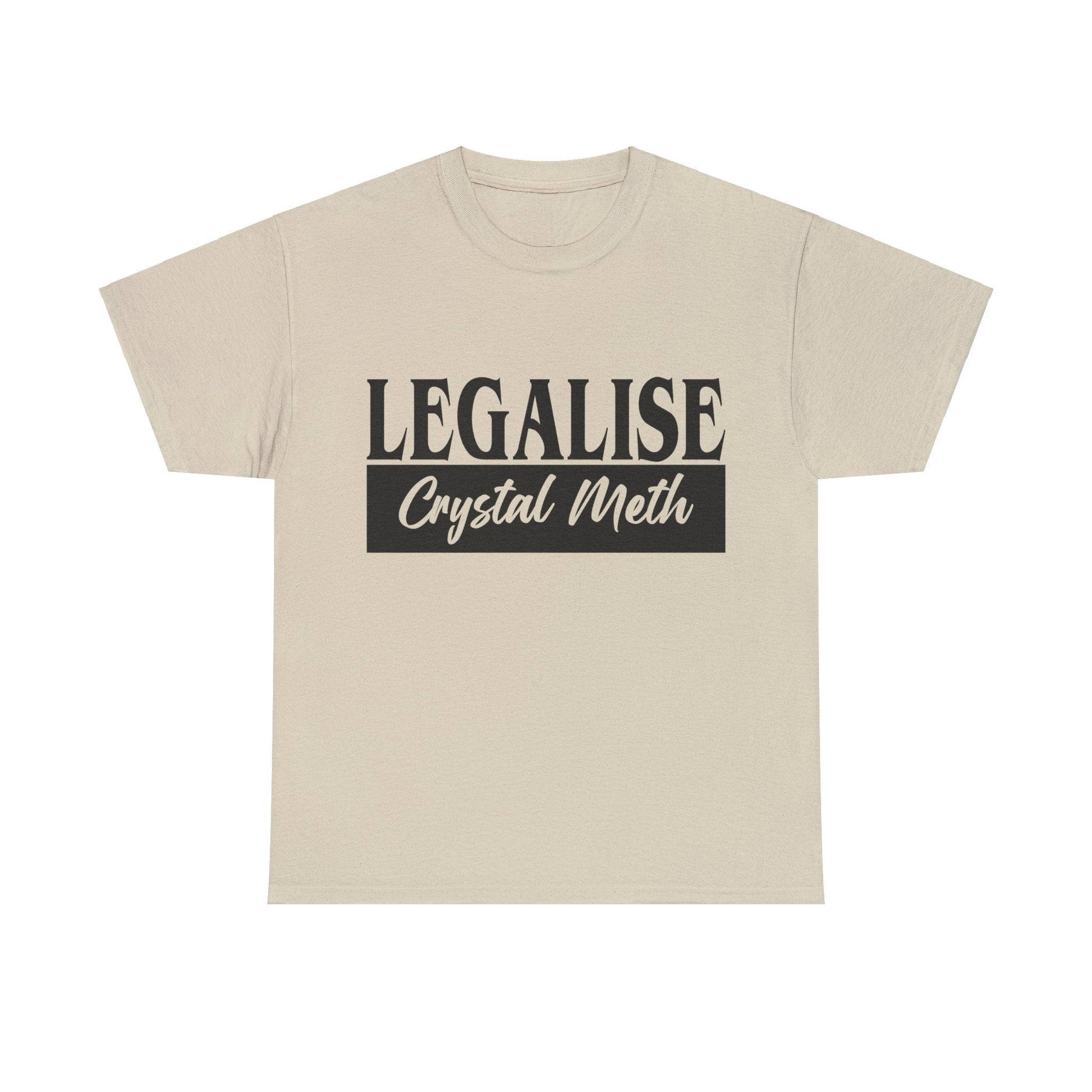 Legalise Crystal Meth Graphic Tee Graphic Tees Australia Graphic T-Shirt Australia -  Cool Graphic T-Shirts Online -  Legalise Crystal Meth T-Shirt | Really Offensive T-Shirts Australia