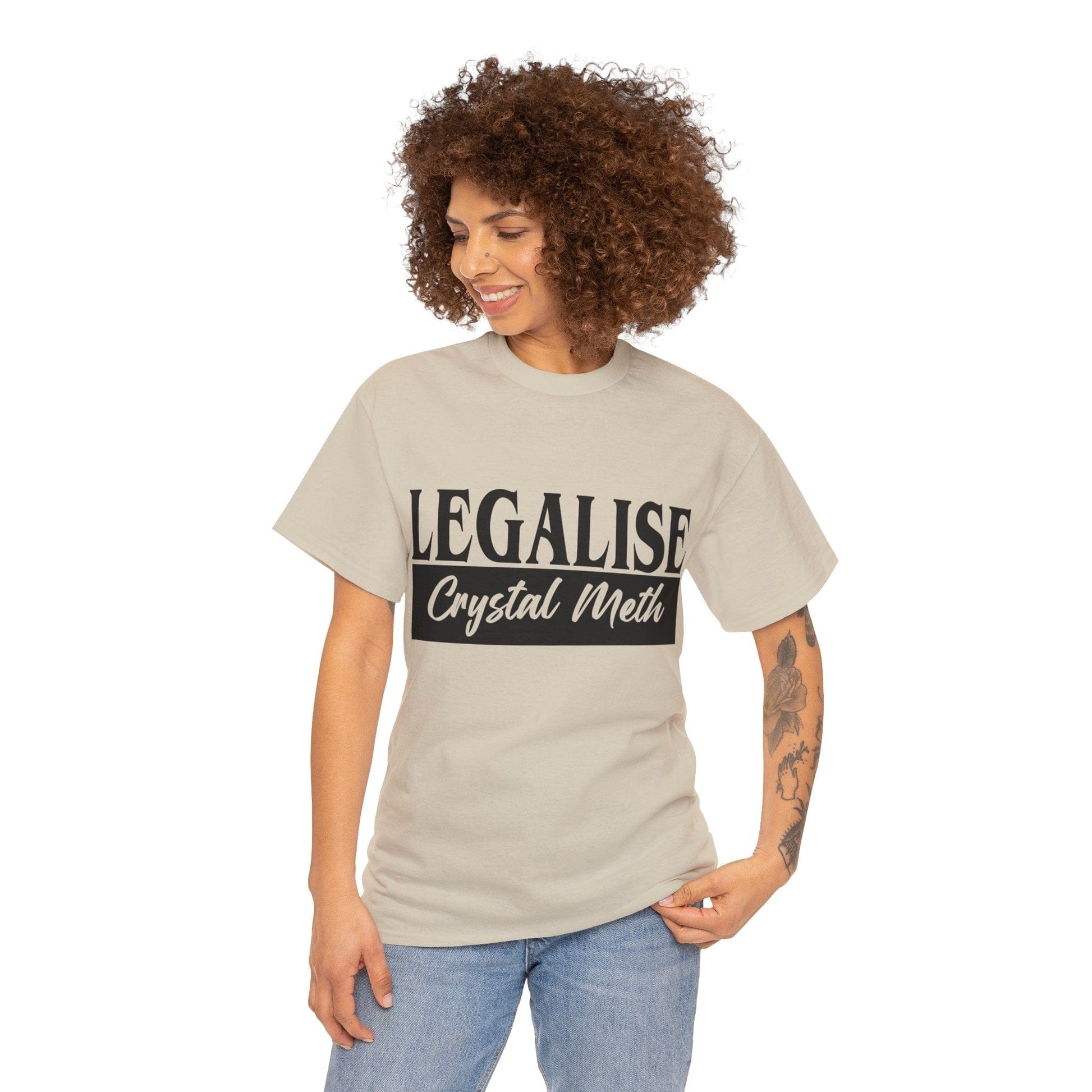 Legalise Crystal Meth Graphic Tee Graphic Tees Australia Graphic T-Shirt Australia -  Cool Graphic T-Shirts Online -  Legalise Crystal Meth T-Shirt | Really Offensive T-Shirts Australia