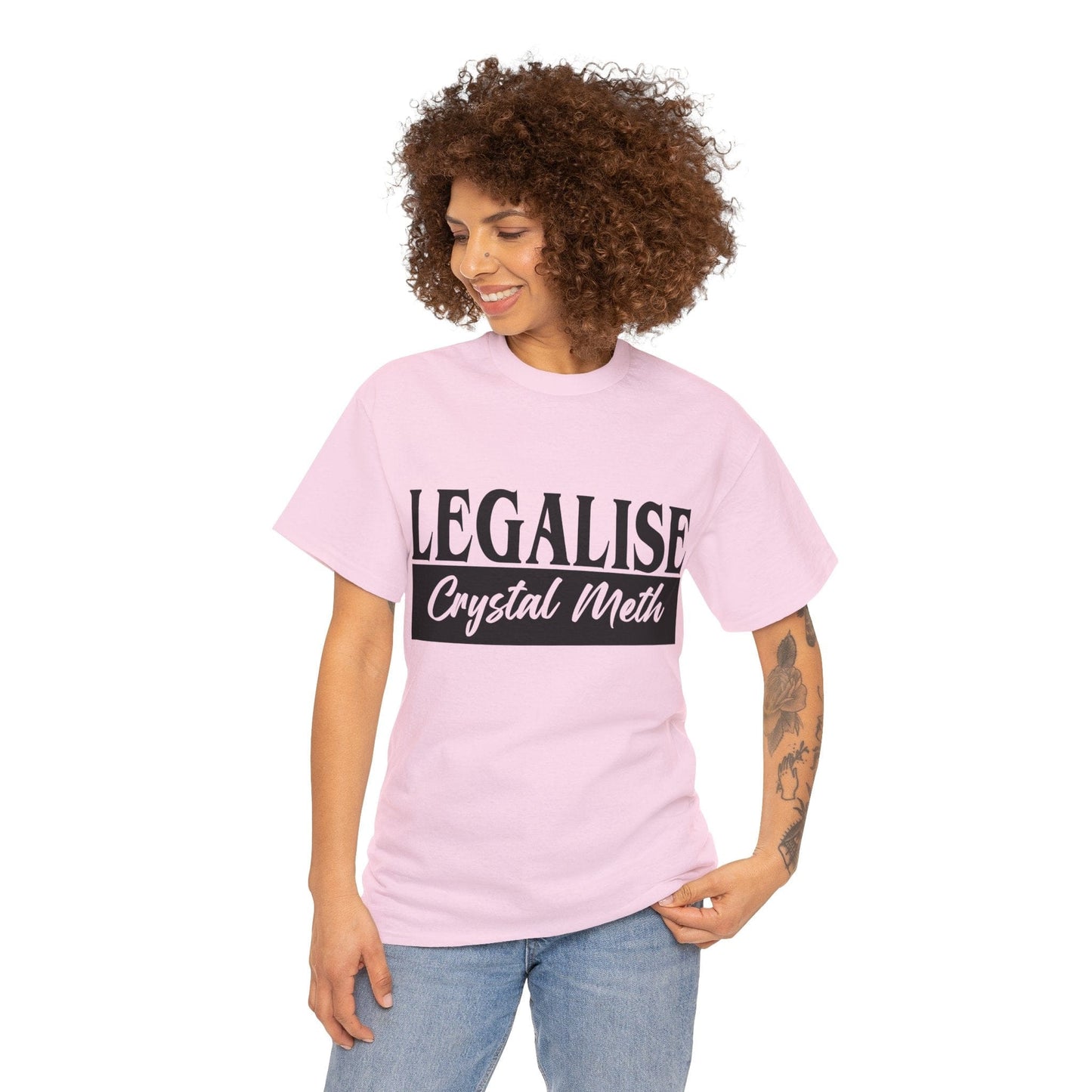 Legalise Crystal Meth Graphic Tee Graphic Tees Australia Graphic T-Shirt Australia -  Cool Graphic T-Shirts Online -  Legalise Crystal Meth T-Shirt | Really Offensive T-Shirts Australia