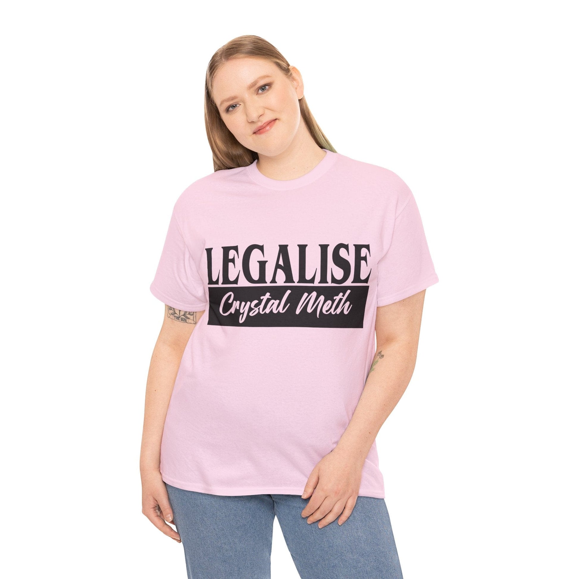 Legalise Crystal Meth Graphic Tee Graphic Tees Australia Graphic T-Shirt Australia -  Cool Graphic T-Shirts Online -  Legalise Crystal Meth T-Shirt | Really Offensive T-Shirts Australia