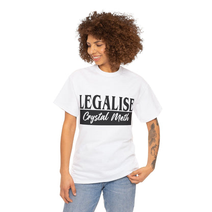 Legalise Crystal Meth Graphic Tee Graphic Tees Australia Graphic T-Shirt Australia -  Cool Graphic T-Shirts Online -  Legalise Crystal Meth T-Shirt | Really Offensive T-Shirts Australia