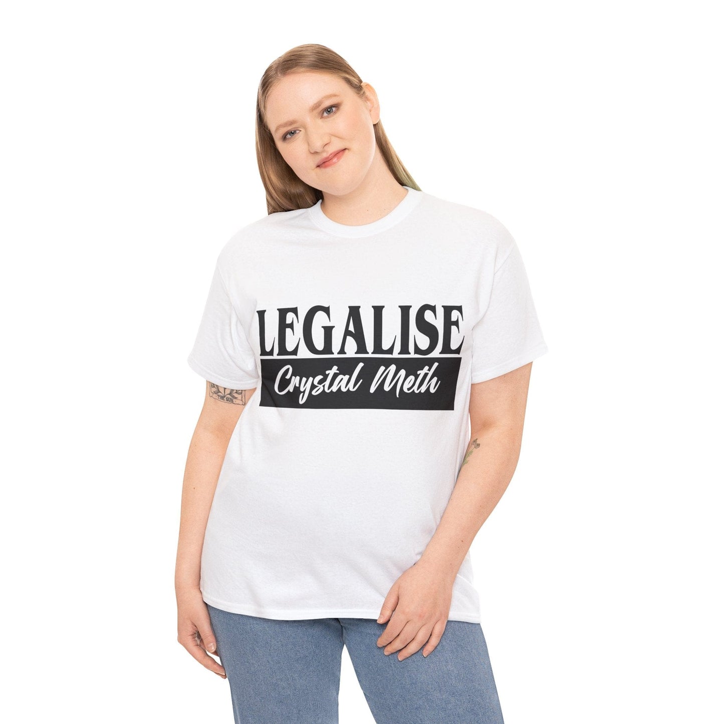 Legalise Crystal Meth Graphic Tee Graphic Tees Australia Graphic T-Shirt Australia -  Cool Graphic T-Shirts Online -  Legalise Crystal Meth T-Shirt | Really Offensive T-Shirts Australia