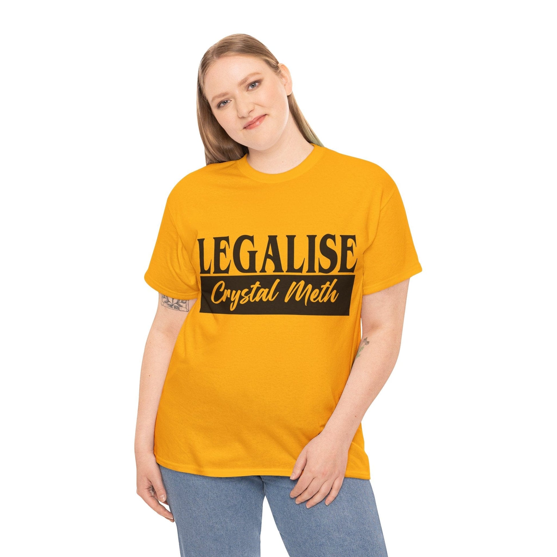 Legalise Crystal Meth Graphic Tee Graphic Tees Australia Graphic T-Shirt Australia -  Cool Graphic T-Shirts Online -  Legalise Crystal Meth T-Shirt | Really Offensive T-Shirts Australia