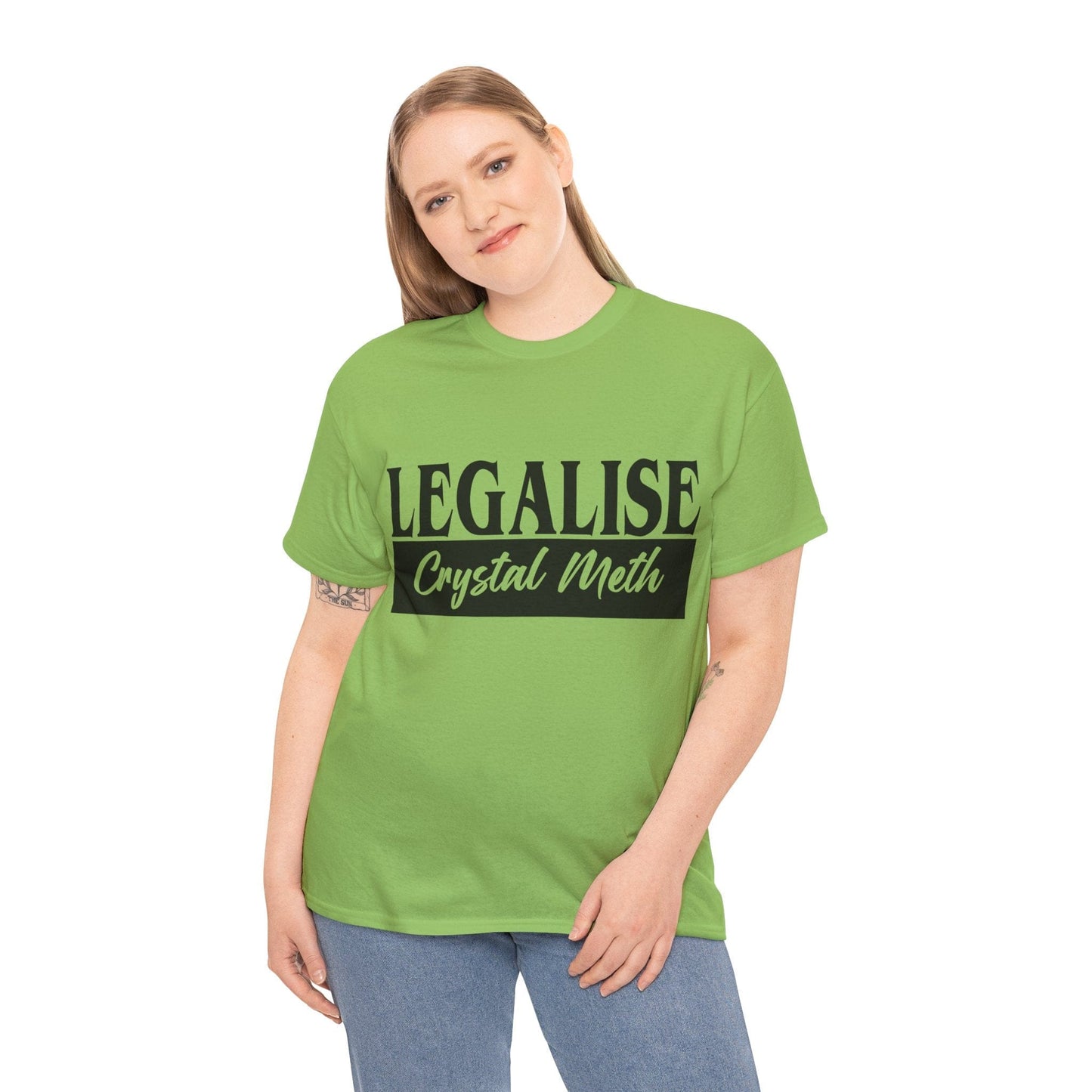 Legalise Crystal Meth Graphic Tee Graphic Tees Australia Graphic T-Shirt Australia -  Cool Graphic T-Shirts Online -  Legalise Crystal Meth T-Shirt | Really Offensive T-Shirts Australia