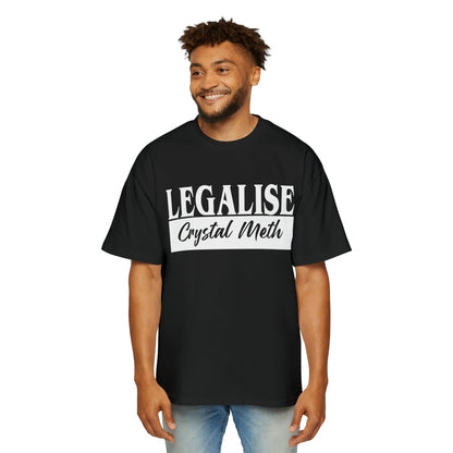 Legalise Crystal Meth Oversized Tee Graphic Tees Australia Black / S Graphic T-Shirt Australia -  Cool Graphic T-Shirts Online - 