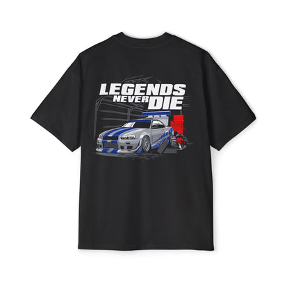 Legends Never Die Skyline Oversized Tee Graphic Tees Australia Graphic T-Shirt Australia -  Cool Graphic T-Shirts Online -  Legends Never Die Skyline Oversized Tee | Racewear T-Shirt Australia