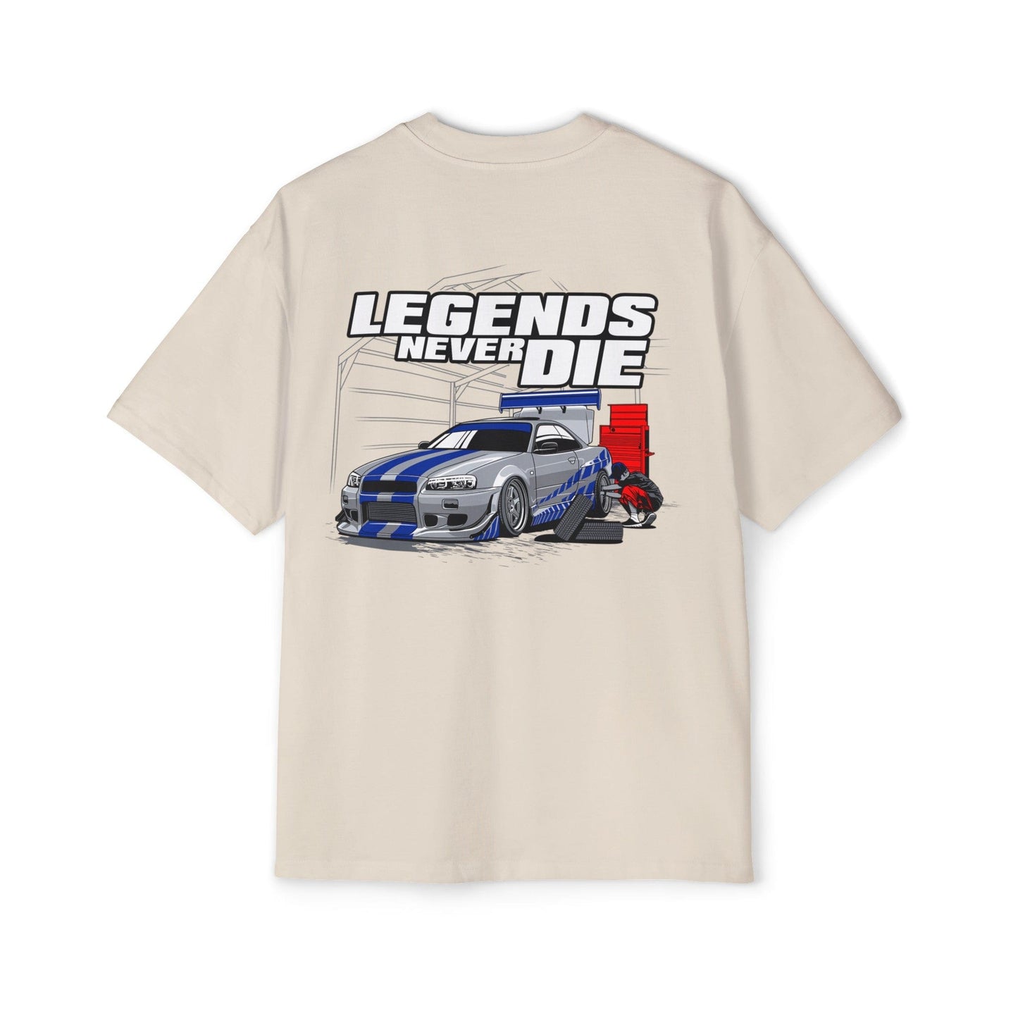 Legends Never Die Skyline Oversized Tee Graphic Tees Australia Graphic T-Shirt Australia -  Cool Graphic T-Shirts Online -  Legends Never Die Skyline Oversized Tee | Racewear T-Shirt Australia