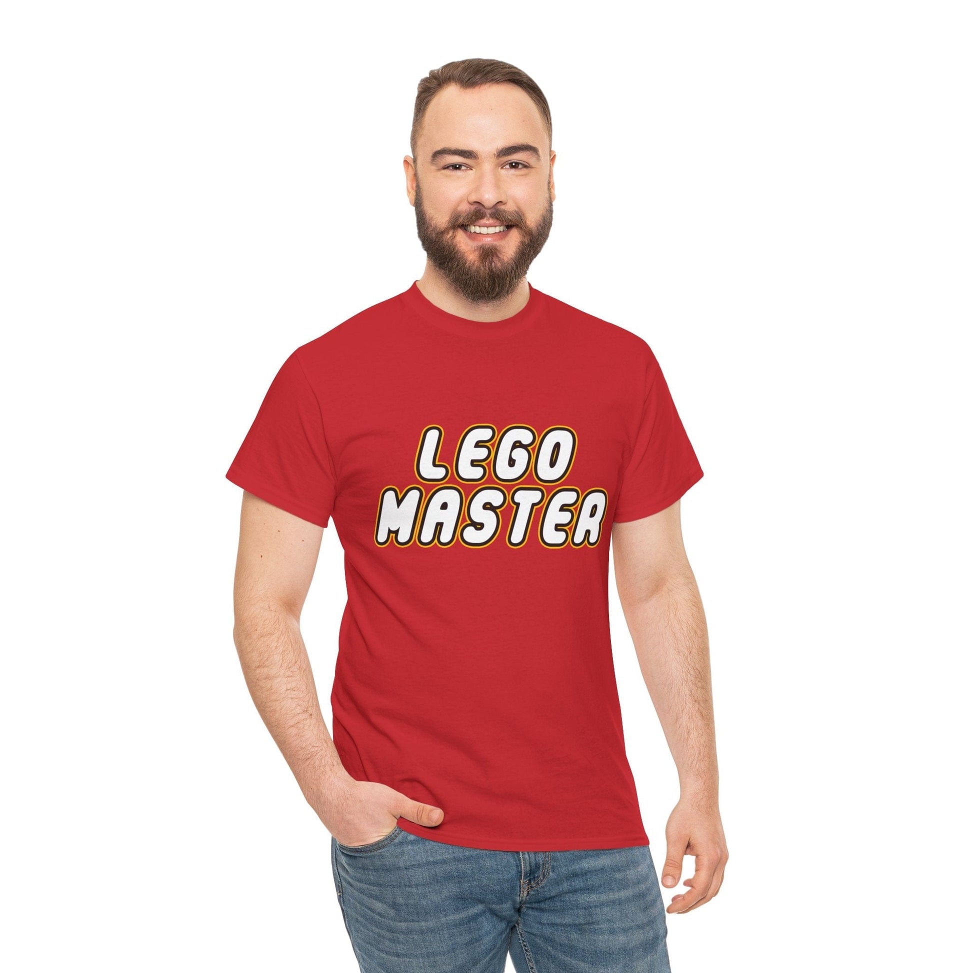 Lego Master Graphic Tee Graphic Tees Australia Red / S Graphic T-Shirt Australia -  Cool Graphic T-Shirts Online -  Lego Master T-Shirt | Cool Graphic Tees Online Australia