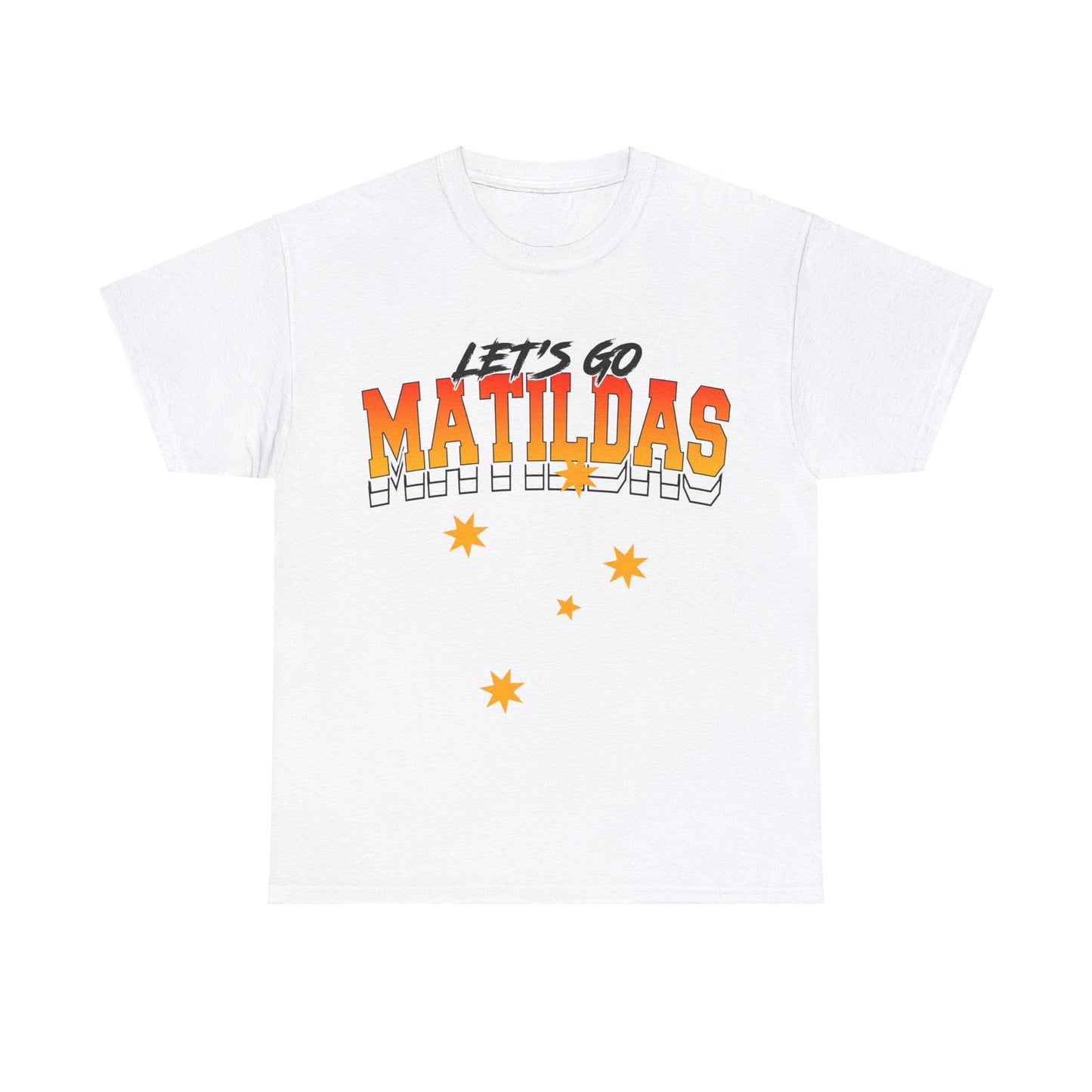 Lets Go Matildas Graphic Tees Graphic Tees Australia Graphic T-Shirt Australia -  Cool Graphic T-Shirts Online -  Lets Go Matildas T-Shirt | Matildas Graphic Tees Australia