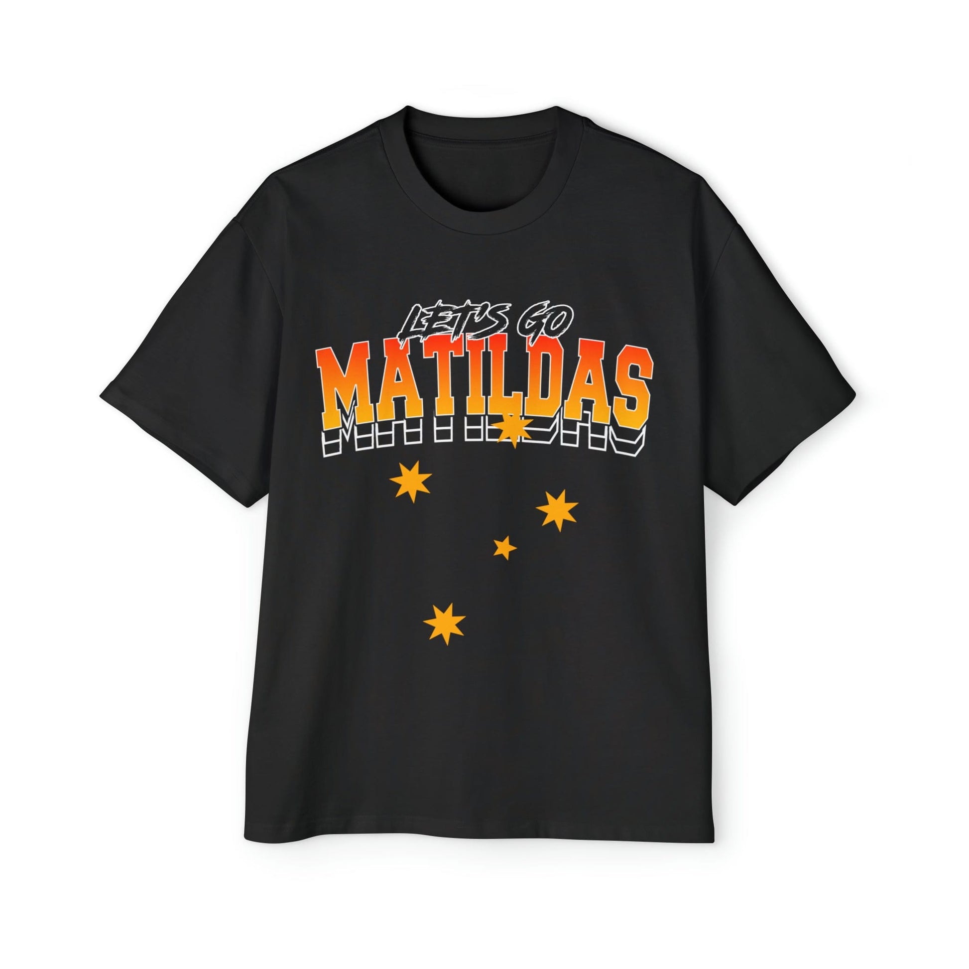 Lets Go Matildas Oversized Tee Graphic Tees Australia Graphic T-Shirt Australia -  Cool Graphic T-Shirts Online -  Lets Go Matildas Oversized Tee | Matildas Graphic Tees Australia