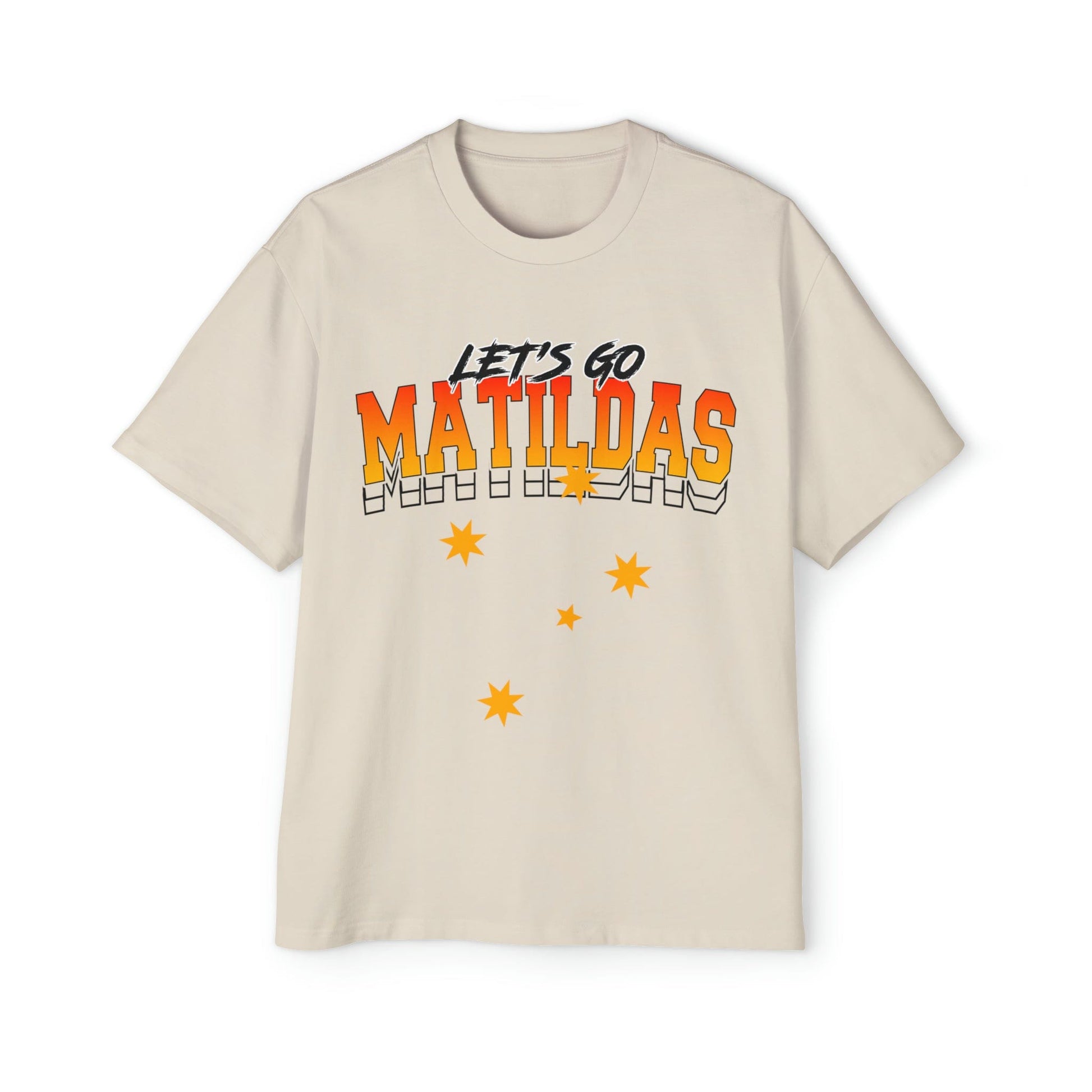 Lets Go Matildas Oversized Tee Graphic Tees Australia Graphic T-Shirt Australia -  Cool Graphic T-Shirts Online -  Lets Go Matildas Oversized Tee | Matildas Graphic Tees Australia