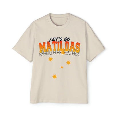 Lets Go Matildas Oversized Tee Graphic Tees Australia Graphic T-Shirt Australia -  Cool Graphic T-Shirts Online -  Lets Go Matildas Oversized Tee | Matildas Graphic Tees Australia