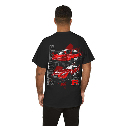 Liberty Walk GTR Silhouette Graphic Tee Graphic Tees Australia Black / S Graphic T-Shirt Australia -  Cool Graphic T-Shirts Online -  Liberty Walk GTR Silhouette T-Shirt | Performance Racewear Australia