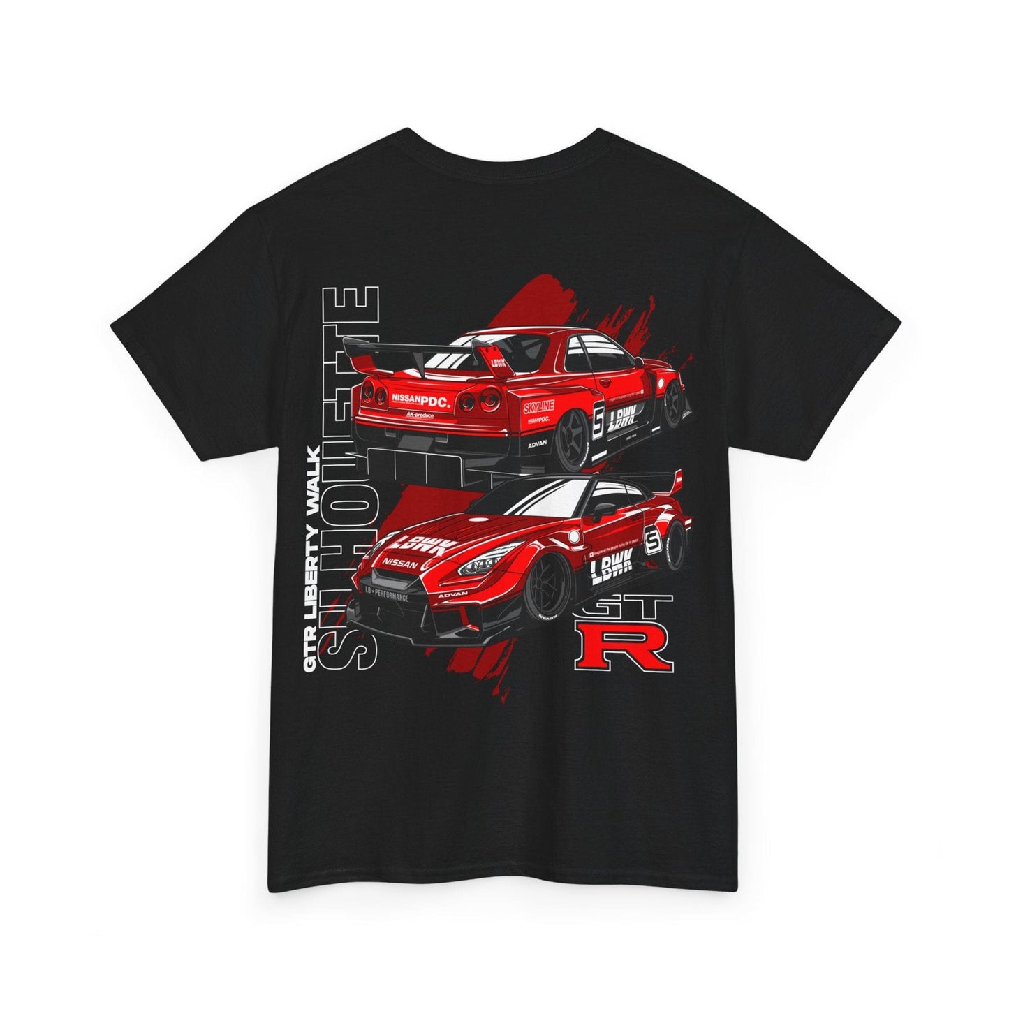 Liberty Walk GTR Silhouette Graphic Tee Graphic Tees Australia Graphic T-Shirt Australia -  Cool Graphic T-Shirts Online -  Liberty Walk GTR Silhouette T-Shirt | Performance Racewear Australia