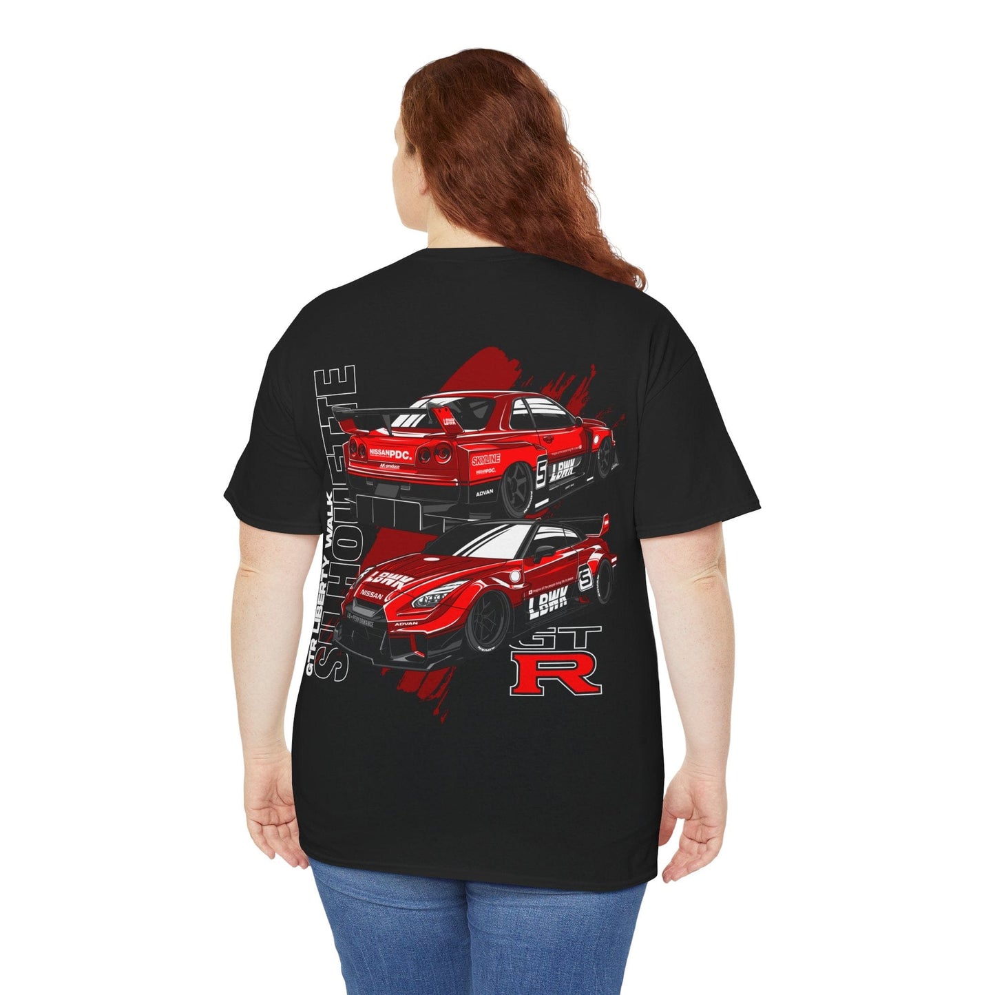 Liberty Walk GTR Silhouette Graphic Tee Graphic Tees Australia Graphic T-Shirt Australia -  Cool Graphic T-Shirts Online -  Liberty Walk GTR Silhouette T-Shirt | Performance Racewear Australia