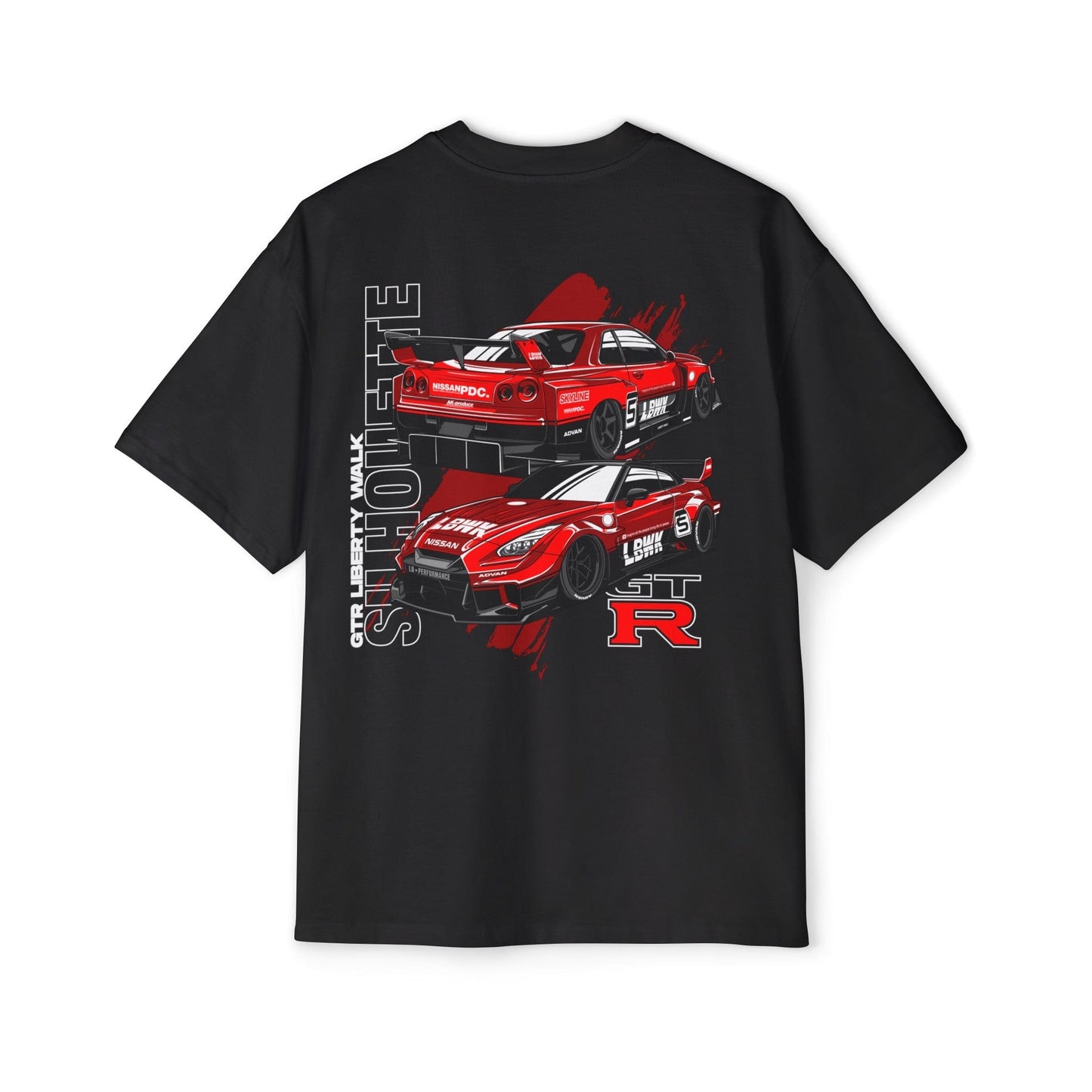 Liberty Walk GTR Silhouette Oversized Tee Graphic Tees Australia Graphic T-Shirt Australia -  Cool Graphic T-Shirts Online -  Liberty Walk GTR Oversized Tee | Performance Racewear Australia