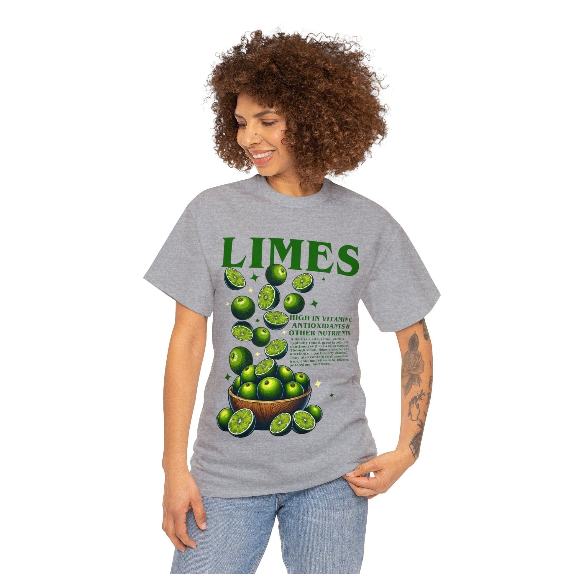 Limes Graphic Tee Graphic Tees Australia Sport Grey / S Graphic T-Shirt Australia -  Cool Graphic T-Shirts Online -  Limes T-Shirt | Cool T-Shirts Online Australia