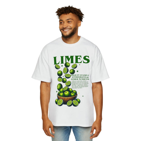 Limes Oversized Tee Graphic Tees Australia White / S Graphic T-Shirt Australia -  Cool Graphic T-Shirts Online -  Limes Oversized Tee | Vintage & Retro Graphic T-Shirts