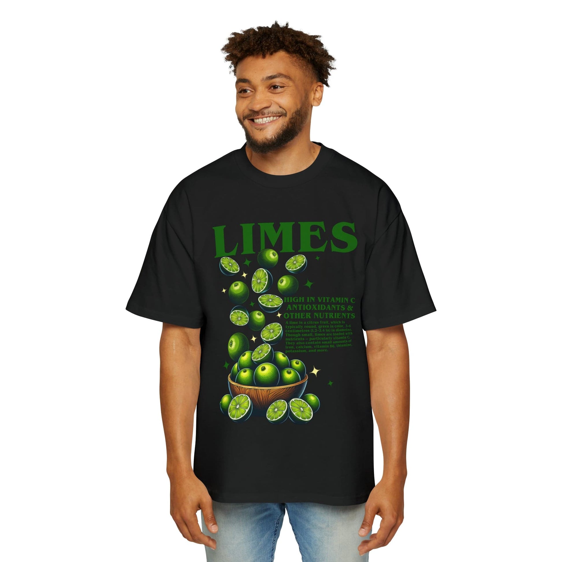 Limes Oversized Tee Graphic Tees Australia Black / S Graphic T-Shirt Australia -  Cool Graphic T-Shirts Online -  Limes Oversized Tee | Vintage & Retro Graphic T-Shirts