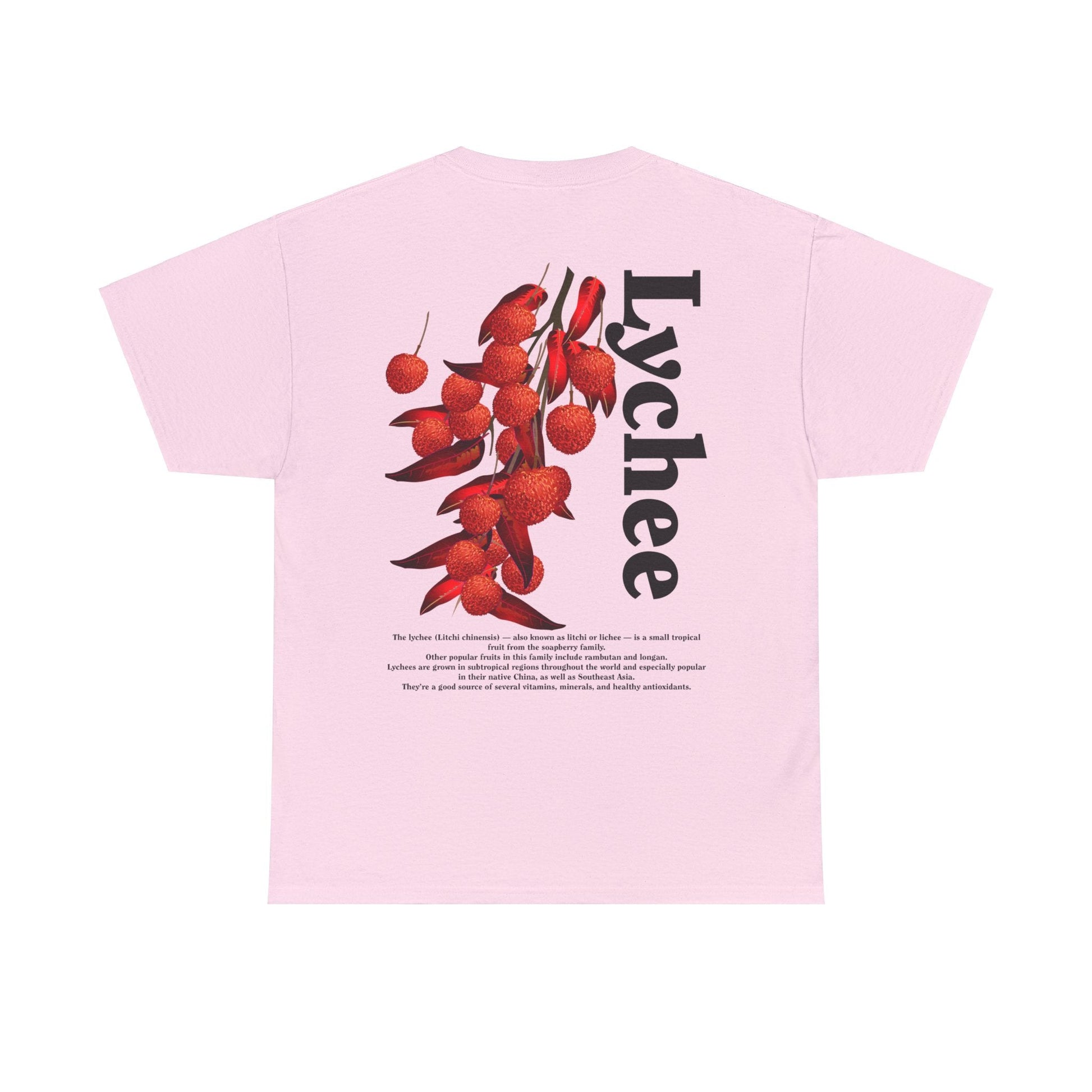 Lychee Graphic Tee Graphic Tees Australia Light Pink / S Graphic T-Shirt Australia -  Cool Graphic T-Shirts Online -  Lychee T-Shirt | Funny Quirky T-Shirts Australia