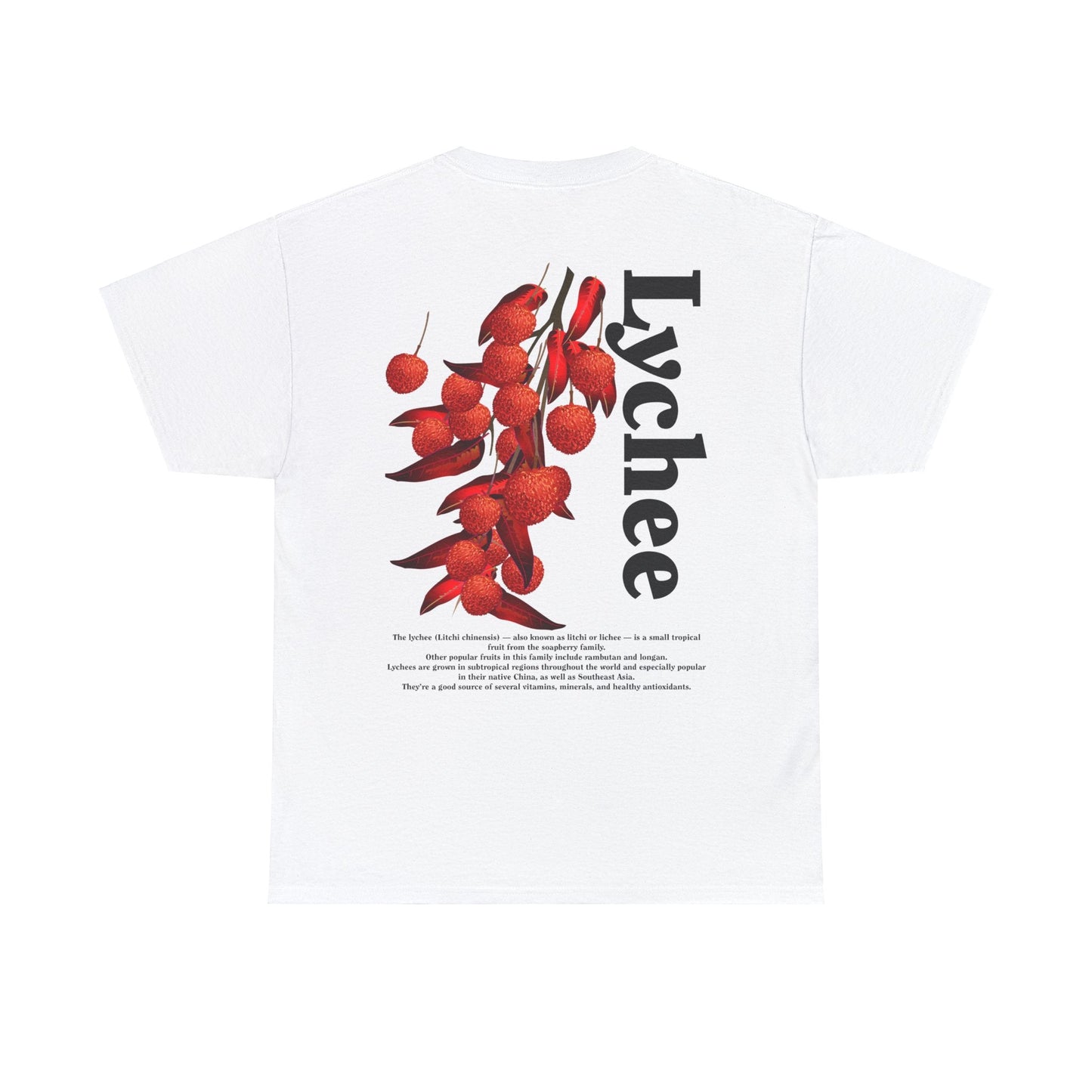 Lychee Graphic Tee Graphic Tees Australia White / S Graphic T-Shirt Australia -  Cool Graphic T-Shirts Online -  Lychee T-Shirt | Funny Quirky T-Shirts Australia