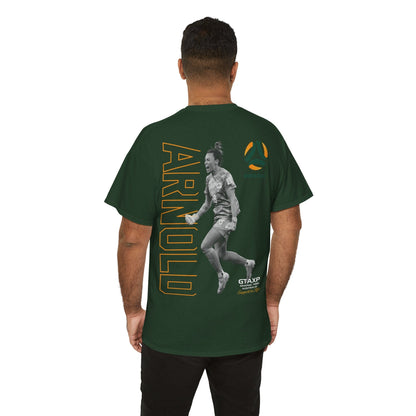 Mackenzie Arnold Matildas Duo Graphic Tee Graphic Tees Australia Forest Green / S Graphic T-Shirt Australia -  Cool Graphic T-Shirts Online -  Mackenzie Arnold Matildas Duo T-Shirt | Matildas Merchandise