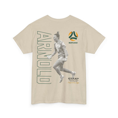 Mackenzie Arnold Matildas Duo Graphic Tee Graphic Tees Australia Graphic T-Shirt Australia -  Cool Graphic T-Shirts Online -  Mackenzie Arnold Matildas Duo T-Shirt | Matildas Merchandise