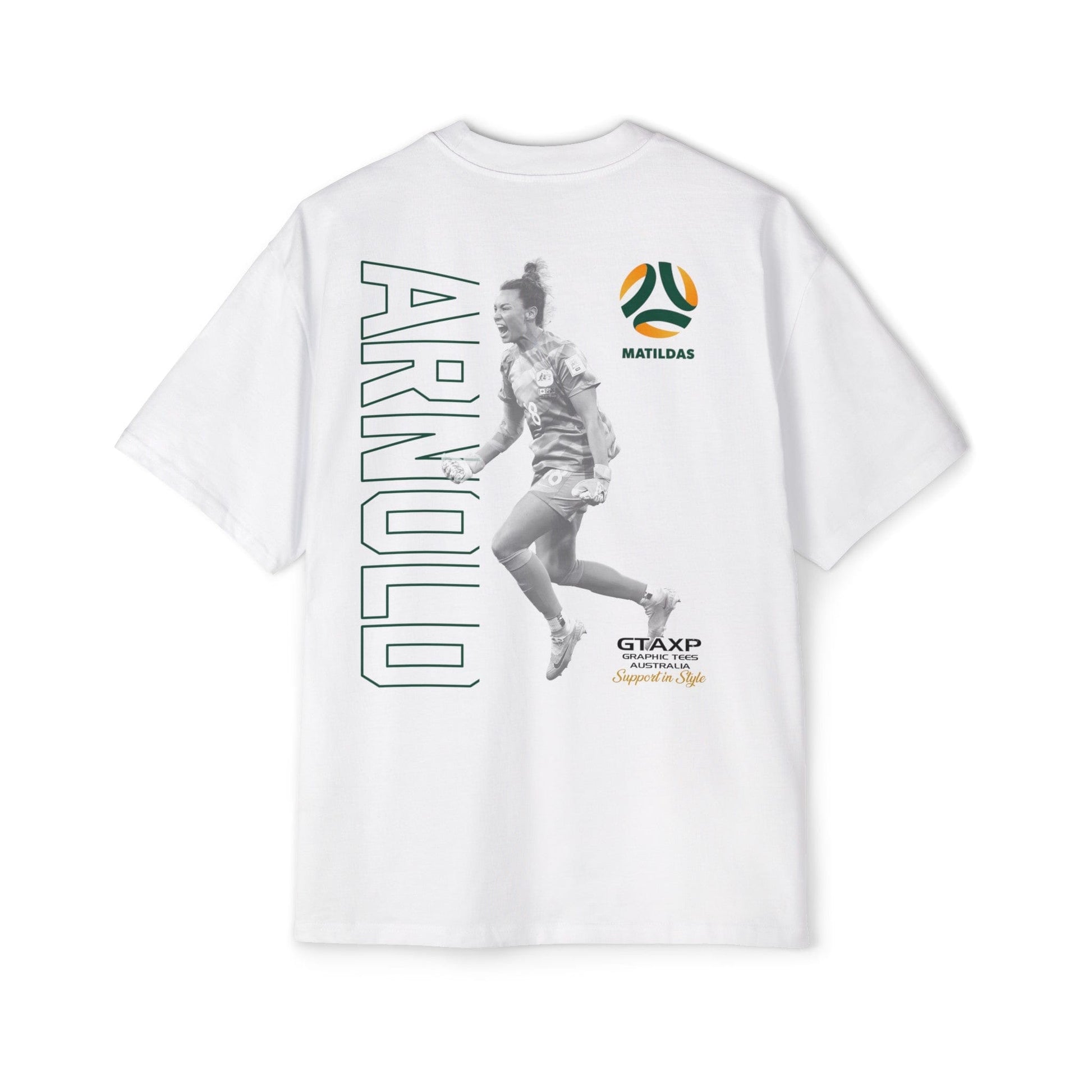 Mackenzie Arnold Matildas Duo Oversized Tee Graphic Tees Australia Graphic T-Shirt Australia -  Cool Graphic T-Shirts Online - 