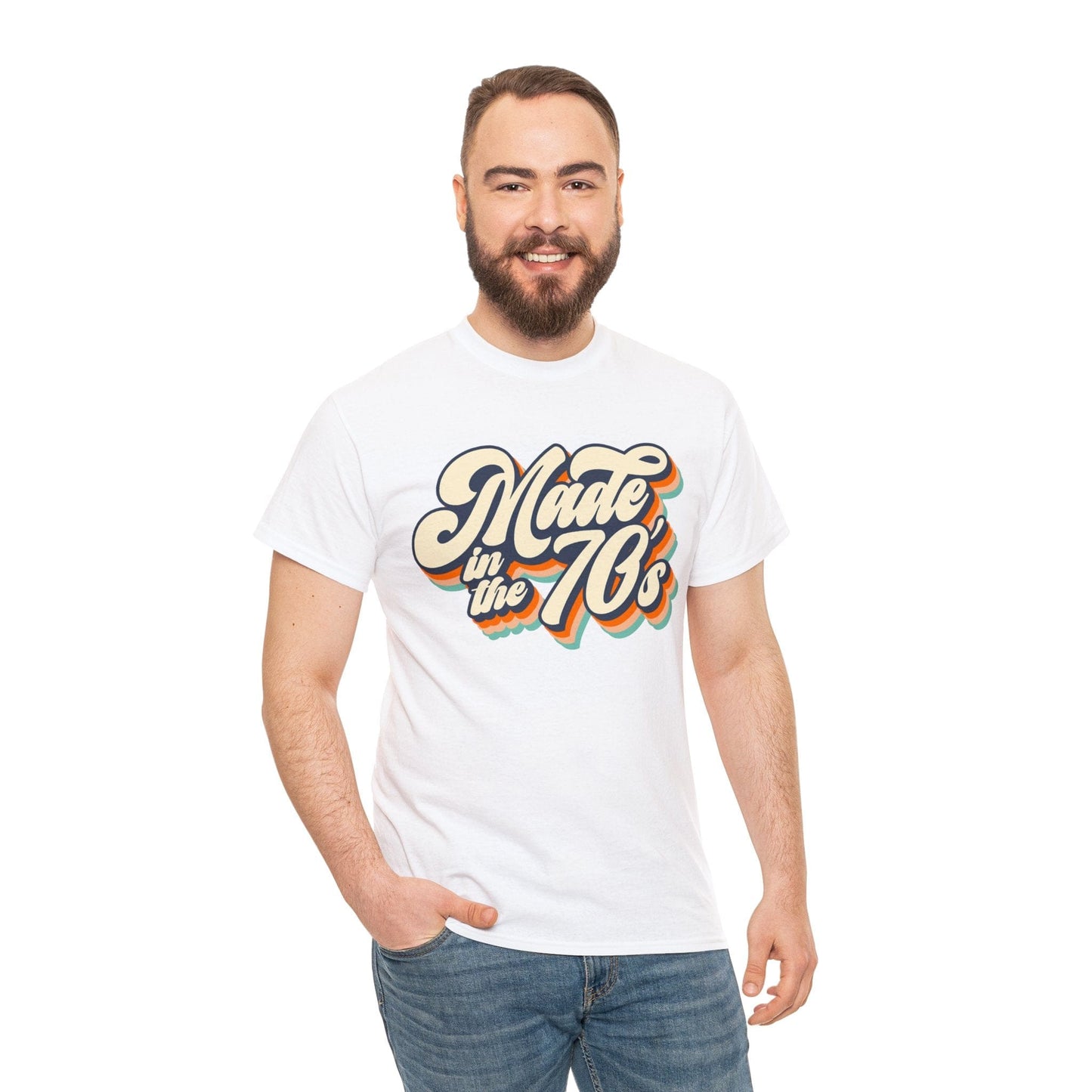 Made In The 70s Graphic Tee Graphic Tees Australia White / S Graphic T-Shirt Australia -  Cool Graphic T-Shirts Online -  Made In The 70s T-Shirt | Vintage T-Shirts Australia