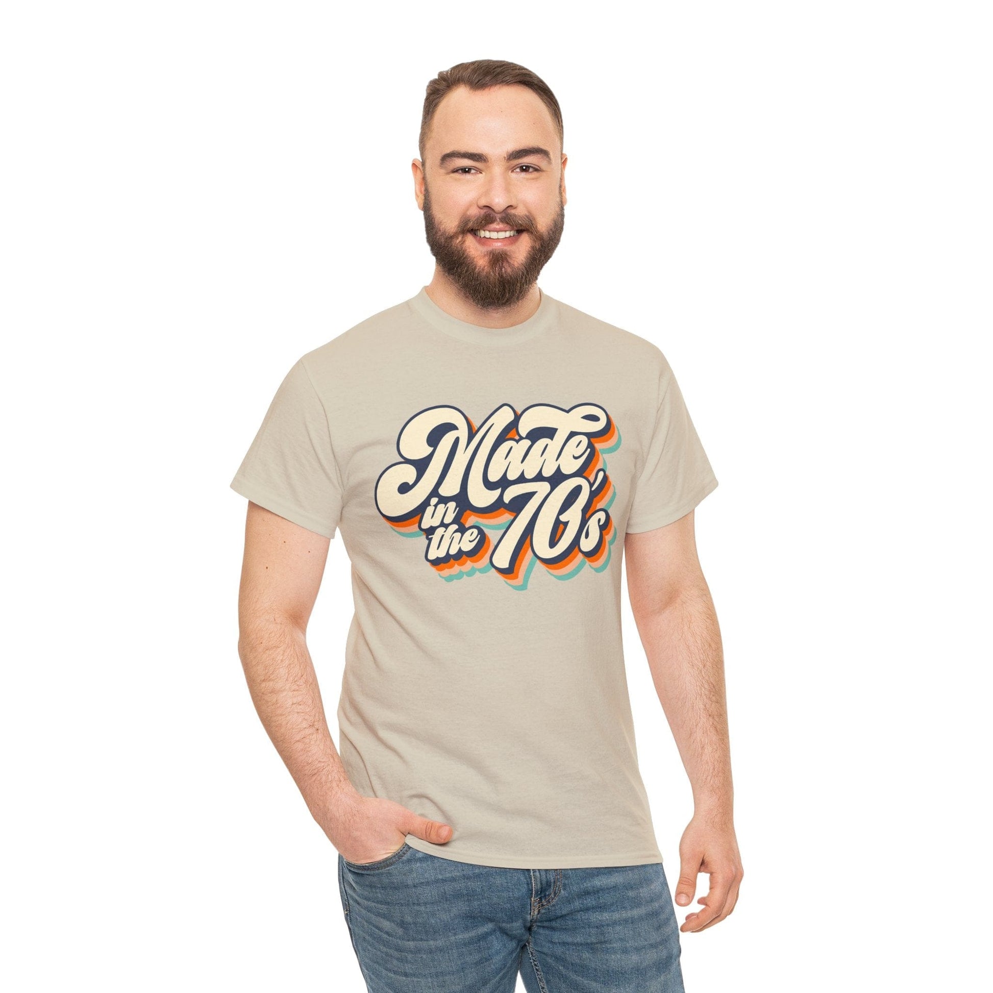 Made In The 70s Graphic Tee Graphic Tees Australia Sand / S Graphic T-Shirt Australia -  Cool Graphic T-Shirts Online -  Made In The 70s T-Shirt | Vintage T-Shirts Australia