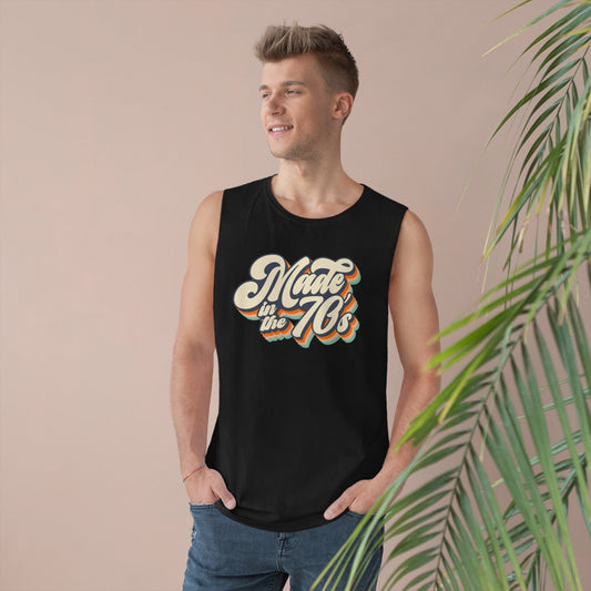 Made In The 70s Tank Top Graphic Tees Australia Black / XS Graphic T-Shirt Australia -  Cool Graphic T-Shirts Online -  Made In The 70s Tank Top | Cool Tank Tops Australia