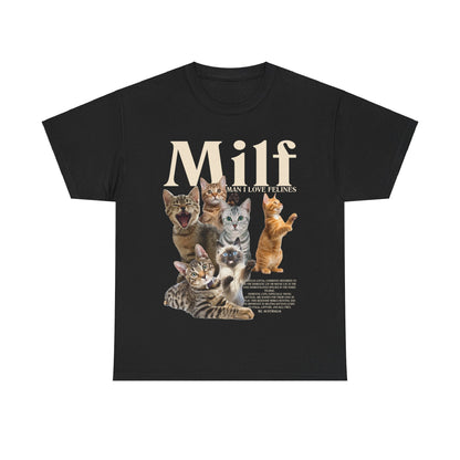 Man I Love Felines Graphic Tee Graphic Tees Australia Graphic T-Shirt Australia -  Cool Graphic T-Shirts Online - 