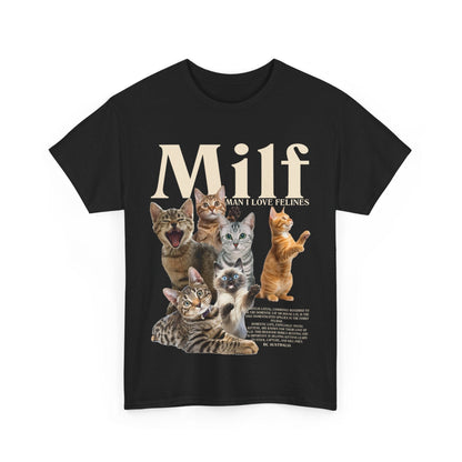 Man I Love Felines Graphic Tee Graphic Tees Australia Graphic T-Shirt Australia -  Cool Graphic T-Shirts Online - 